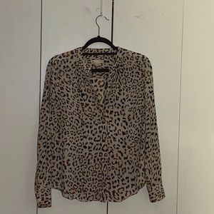 Size small leopard print blouse